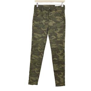 American Eagle High Rise Jegging Super Stretch Green Camo Size 6